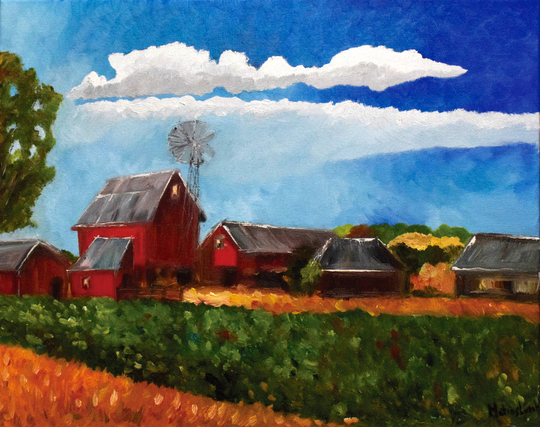 Farm with Windmill