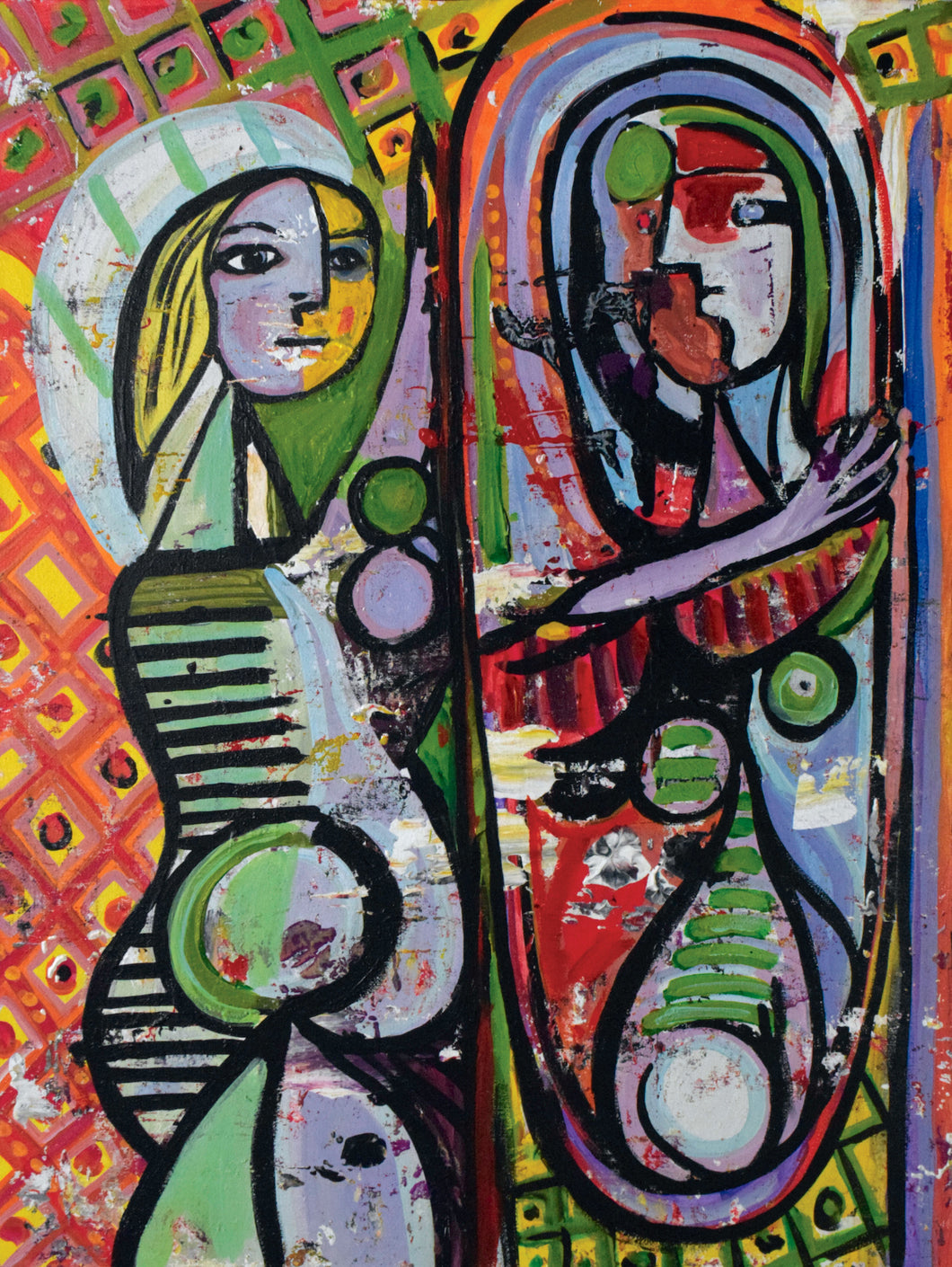 Mirrored Self (Interpretation of Piccaso's Girl Before a Mirror)
